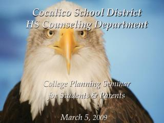 Cocalico School District HS Counseling Department