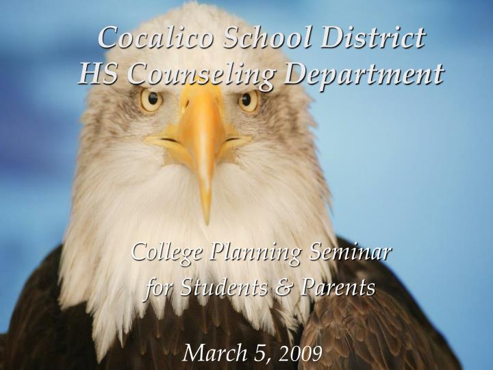 cocalico school district hs counseling department