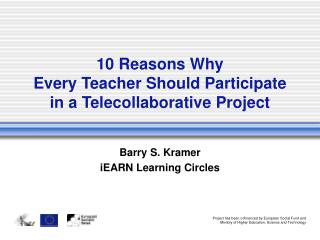 10 Reasons Why Every Teacher Should Participate in a Telecollaborative Project