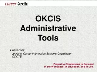 OKCIS Administrative Tools