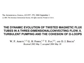THE DYNAMIC EVOLUTION OF TWISTED MAGNETIC FLUX TUBES IN A THREE-DIMENSIONALCONVECTING FLOW. II. TURBULENT PUMPING AND TH