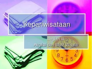 kepariwisataan