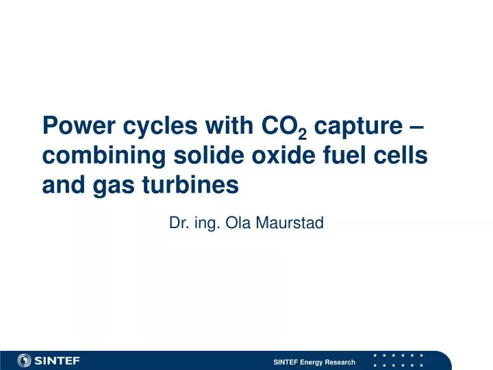 power cycles with co 2 capture combining solide oxide fuel cells and gas turbines
