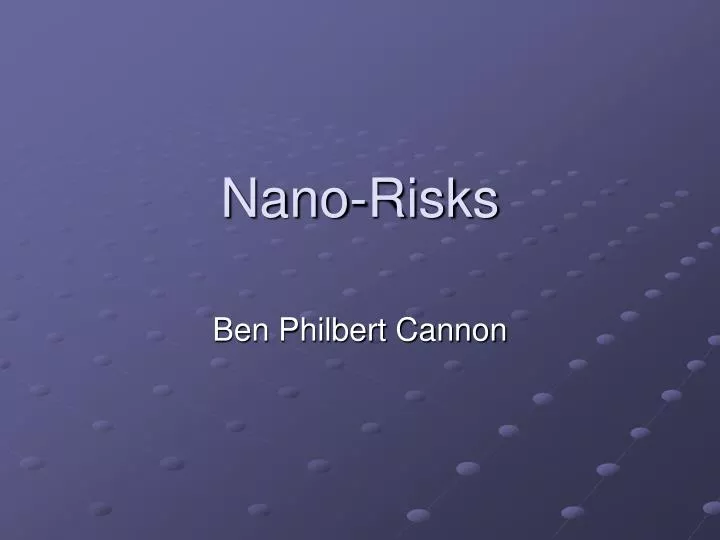 nano risks