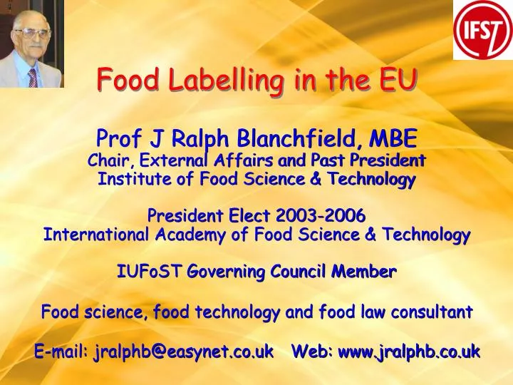 food labelling in the eu