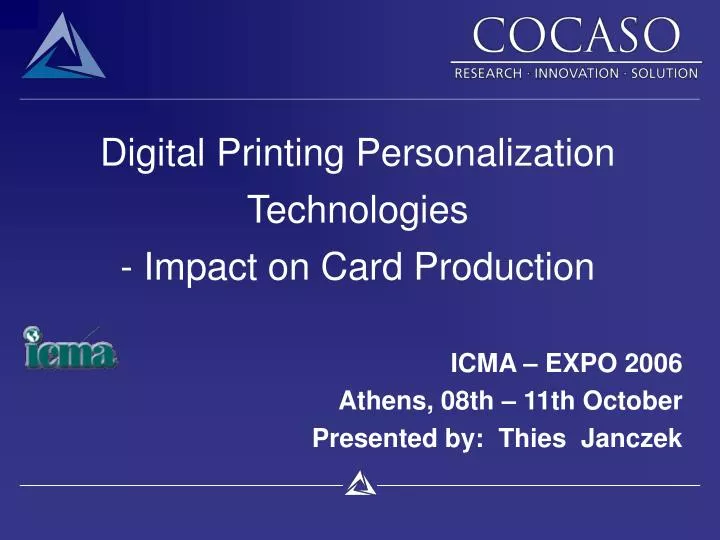 digital printing personalization technologies impact on card production