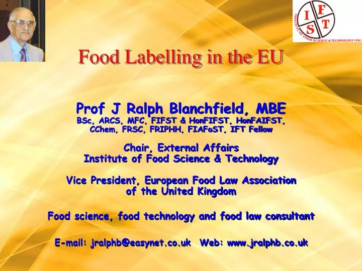 food labelling in the eu