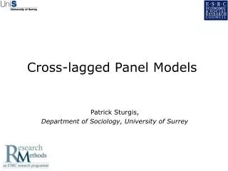 Cross-lagged Panel Models