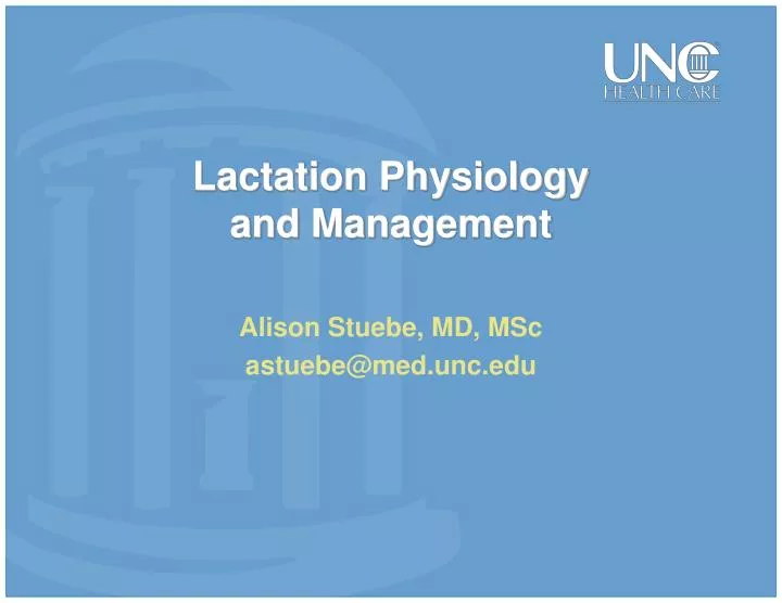 lactation physiology and management
