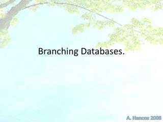 Branching Databases.