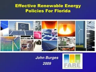 Effective Renewable Energy Policies For Florida