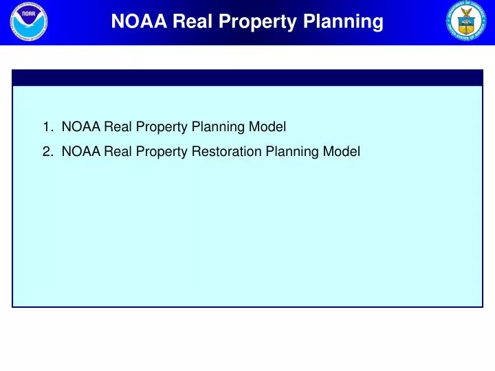 noaa real property planning