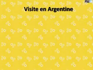Visite en Argentine
