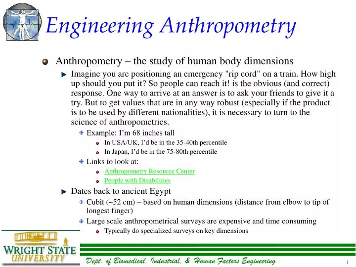 engineering anthropometry