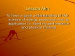 Lesson Aim - slide 1