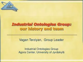 Industrial Ontologies Group: our history and team