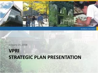 VPRI Strategic Plan Presentation