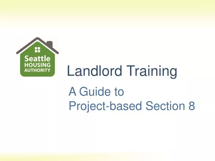a guide to project based section 8