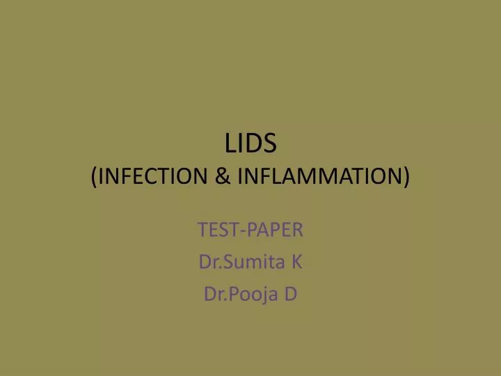 lids infection inflammation