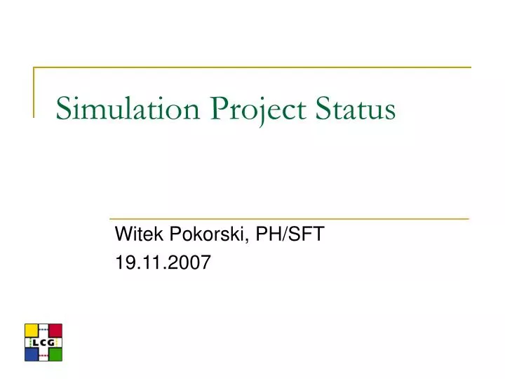 simulation project status