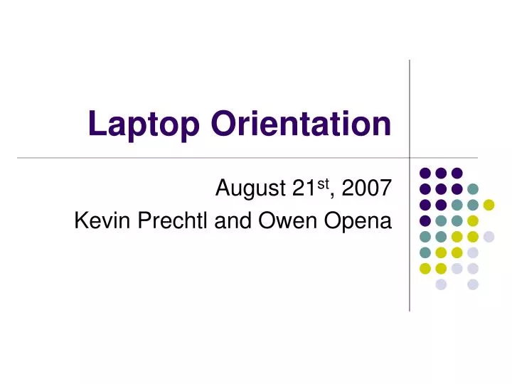 laptop orientation