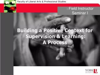 :: Field Instructor Seminar I