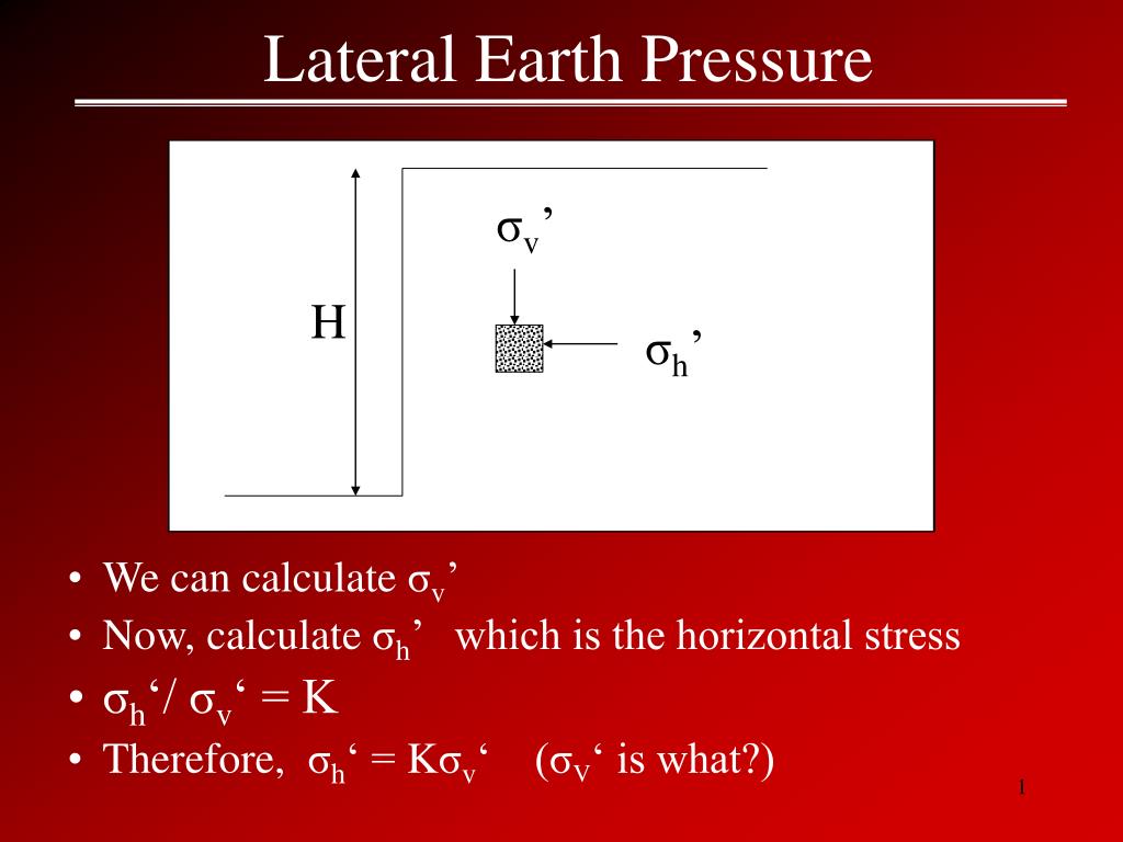 PPT - Lateral Earth Pressure PowerPoint Presentation, free download ...