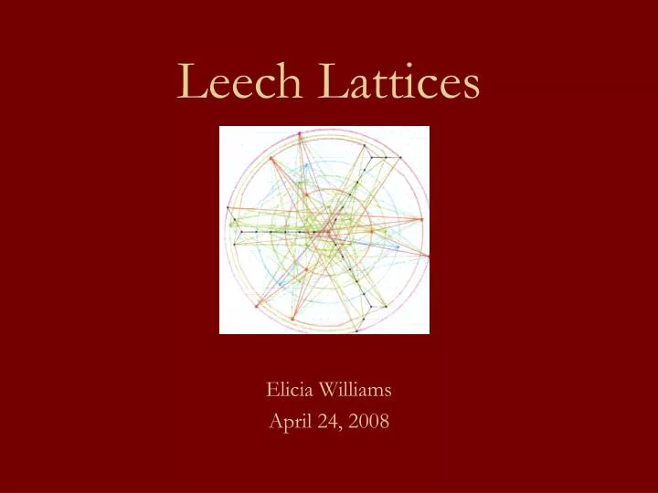 leech lattices