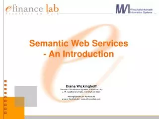 Semantic Web Services - An Introduction