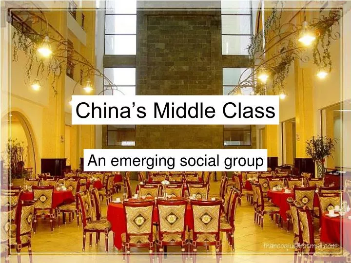china s middle class
