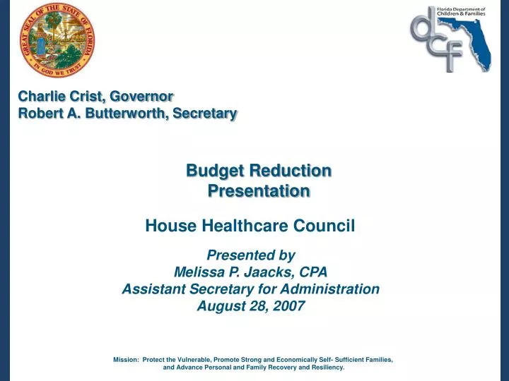 budget reduction presentation