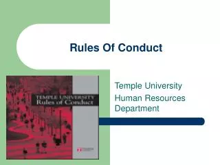 Rules Of Conduct