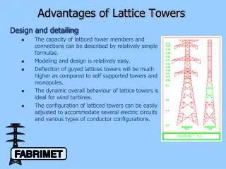 Advantages of Lattice Towers