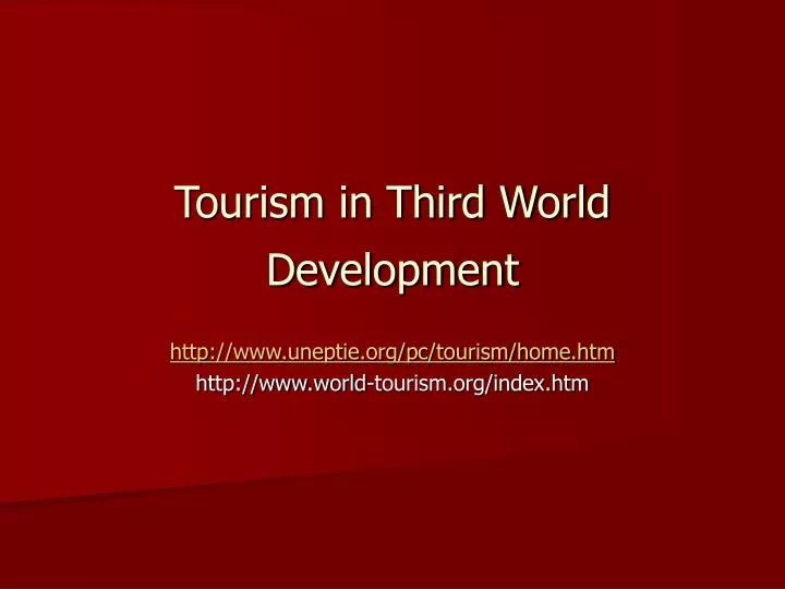 tourism in third world development