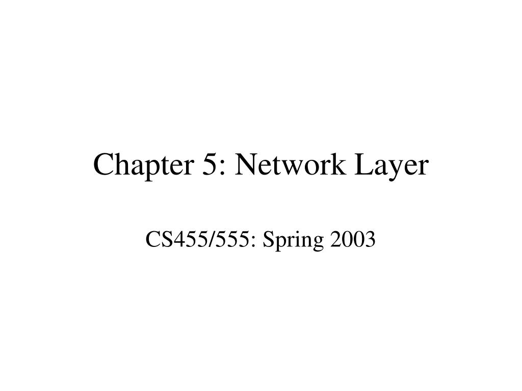 PPT - Chapter 5: Network Layer PowerPoint Presentation, free download ...