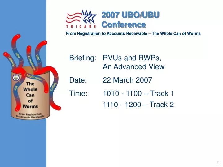 briefing rvus and rwps an advanced view date 22 march 2007 time 1010 1100 track 1 1110 1200 track 2