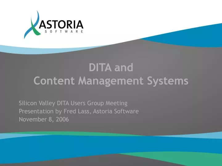 dita and content management systems