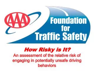 How Risky is It? An assessment of the relative risk of engaging in potentially unsafe driving behaviors