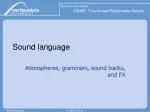 Sound language - slide 1