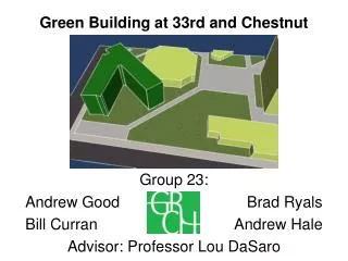 Green Building at 33rd and Chestnut