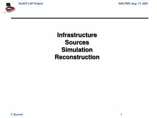 Infrastructure Sources Simulation Reconstruction