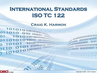 International Standards ISO TC 122
