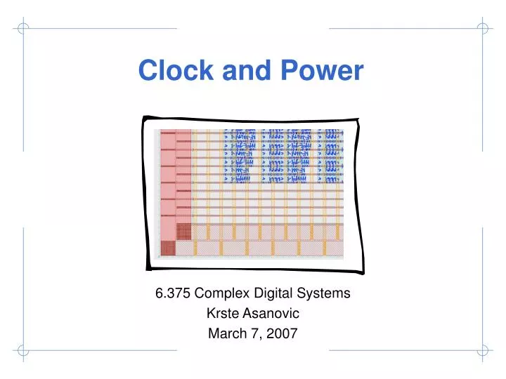 clock and power
