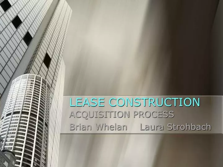 lease construction