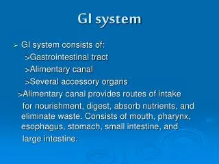 GI system