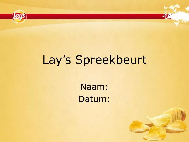 lay s spreekbeurt