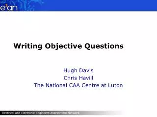 Writing Objective Questions
