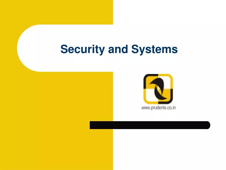security and systems