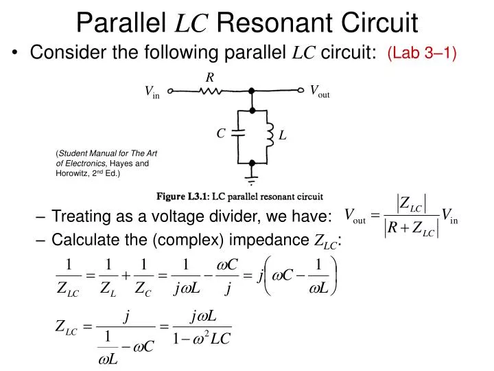 parallel lc resonant circuit