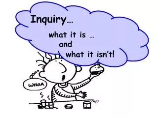 Inquiry… what it is … and what it isn’t !